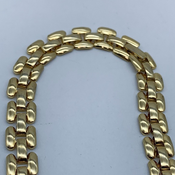 Vintage Gold Plated Cleopatra Fringe Necklace - Picture 10 of 12